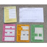 英軍 報告・記録カードセット