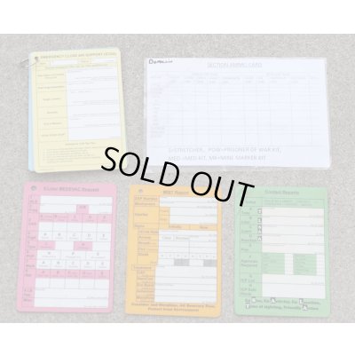 画像1: 英軍 報告・記録カードセット