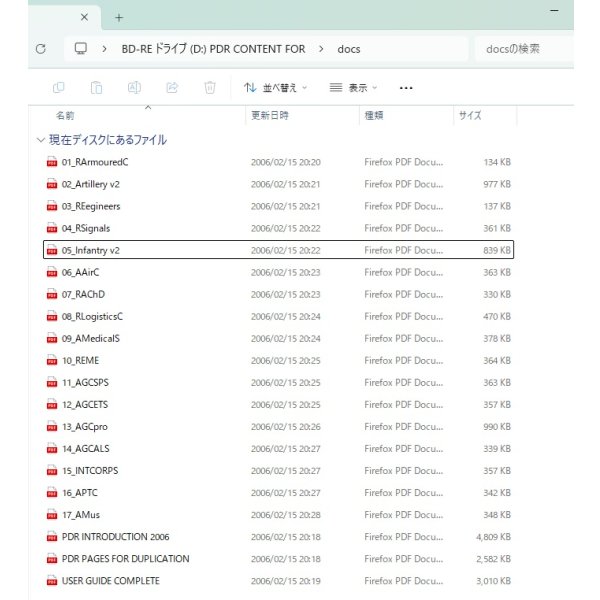 画像11: 英軍陸軍個人発展記録ファイル