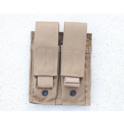 画像1: ベロシティシステムズ ダブルピストルマガジンポーチCB(コヨーテブラウン)新品