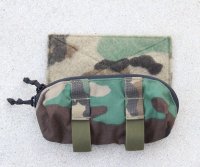 米軍放出オンワードリサーチSIMPポーチ ウッドランド迷彩 新品