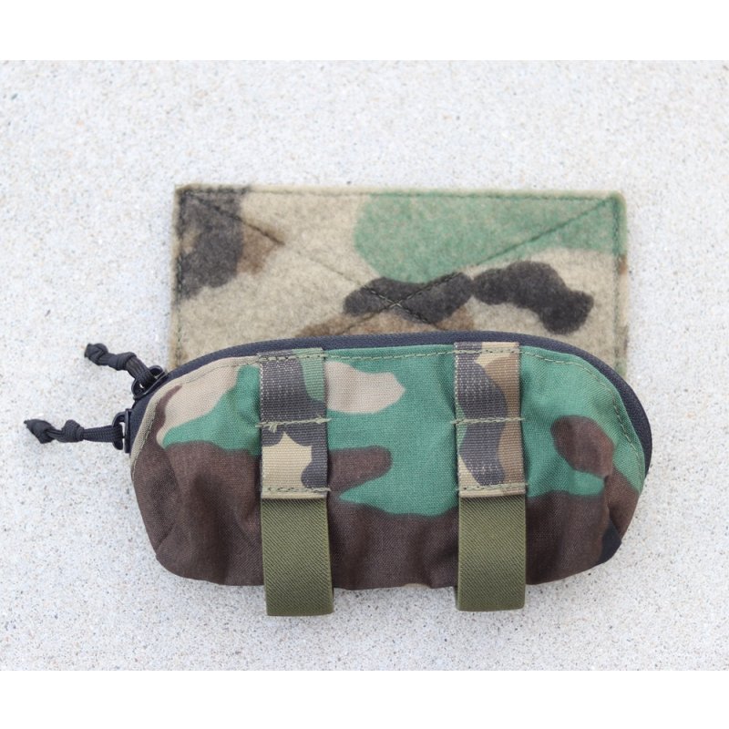 画像1: 米軍放出オンワードリサーチSIMPポーチ ウッドランド迷彩 新品