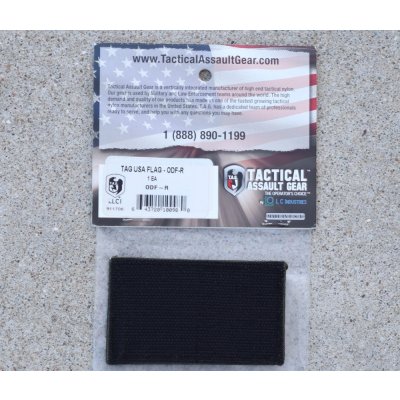 画像2: TAGリバースタイプ星条旗フラッグパッチOD新品