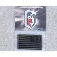 TAGリバースタイプ星条旗フラッグパッチOD新品