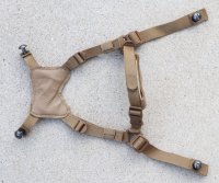 米軍 米海兵隊ECH用チンストラップ ネジ付CB(コヨーテブラウン)新品