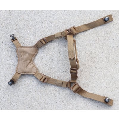 画像1: 米軍 米海兵隊ECH用チンストラップ ネジ付CB(コヨーテブラウン)新品