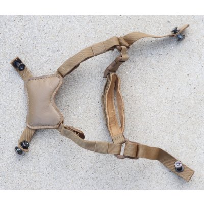 画像2: 米軍 米海兵隊ECH用チンストラップ ネジ付CB(コヨーテブラウン)新品
