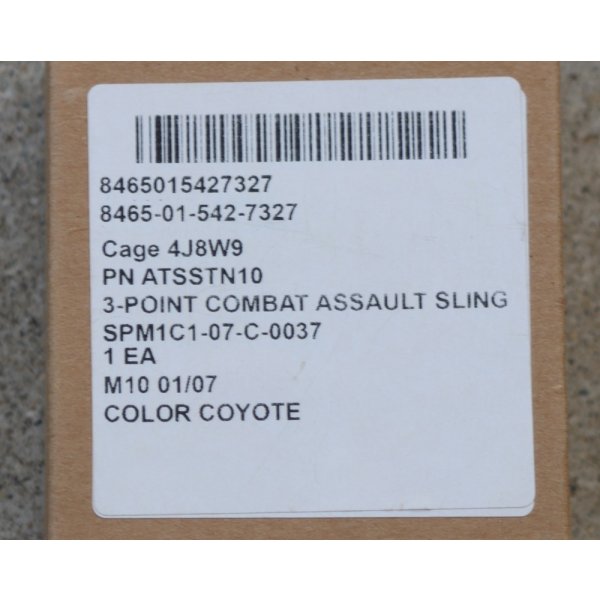 画像10: 米軍 米海兵隊3ポイントスリングCB(コヨーテブラウン)新品