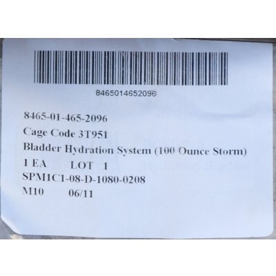 画像3: 米軍キャメルバック100ozハイドレーションブラダー・チューブ・バルブセット新品