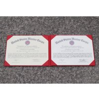 米軍 米海兵隊アルバム入り四半期最優秀海兵賞状