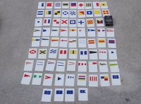 米軍 米海軍 国際信号旗カード75枚セット