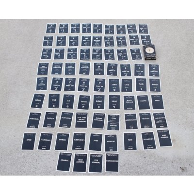 画像2: 米軍 米海軍 国際信号旗カード75枚セット