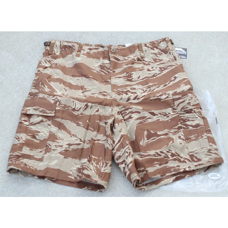 画像1: TRU-SPECタイガーストライププロダクツBDUショーツ デザートタイガーストライプ迷彩 新品