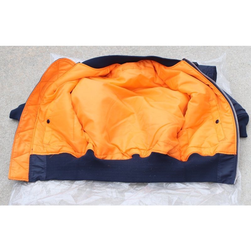 画像4: バレーアパレルMA-1フライトジャケット紺X-SMALL新品