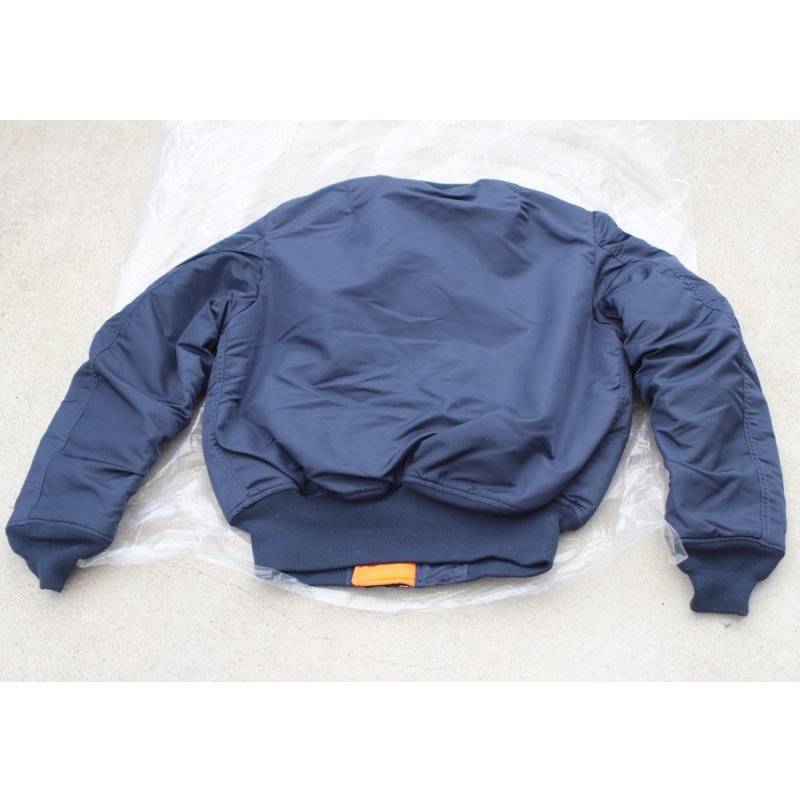 画像2: バレーアパレルMA-1フライトジャケット紺X-SMALL新品