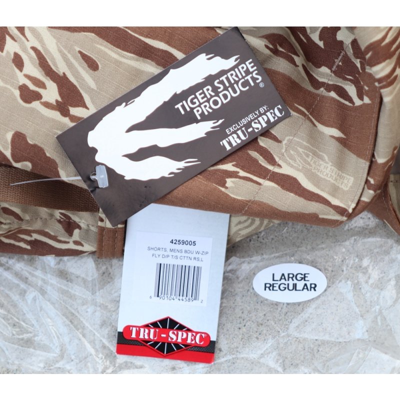 画像3: TRU-SPECタイガーストライププロダクツBDUショーツ デザートタイガーストライプ迷彩 新品