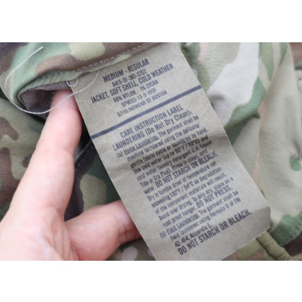 画像7: 米軍ECWCS Gen3 LV5ソフトシェルジャケットOEFCP(MULTICAM迷彩)MEDIUM-REGULAR