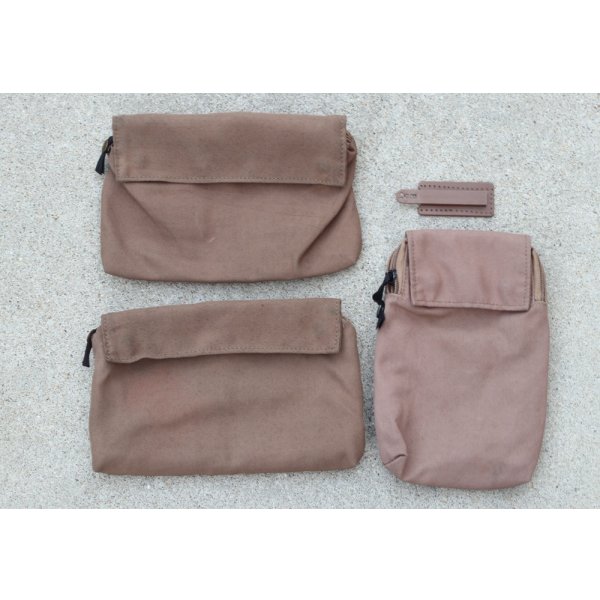 画像11: 米軍 米空軍エアエースサバイバルベスト ポーチ3個セット コヨーテSMALL?