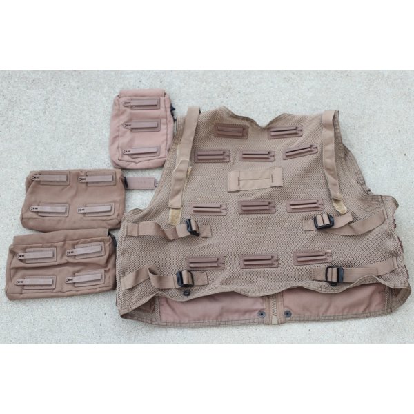 画像9: 米軍 米空軍エアエースサバイバルベスト ポーチ3個セット コヨーテSMALL?