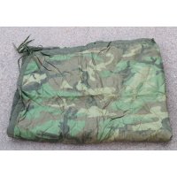 米軍放出ブリゲードQM? ポンチョライナー ウッドランド迷彩