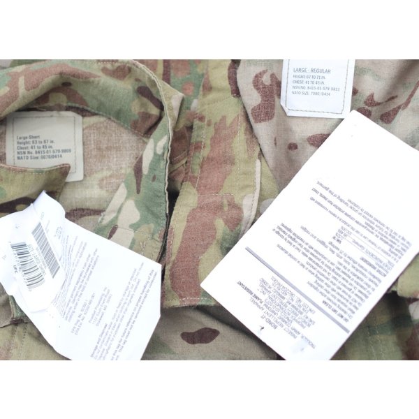 画像4: 米軍 米陸軍FR-ACUジャケットOEFCP迷彩(MULTICAM)