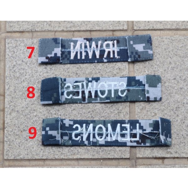 画像4: 米軍 米海軍NWUネームテープ各種