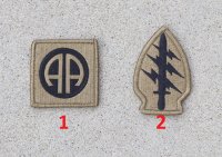 米軍 米陸軍OCPスコーピオンW2迷彩・OEFCP迷彩(MULTICAM)用部隊章 各種 新品
