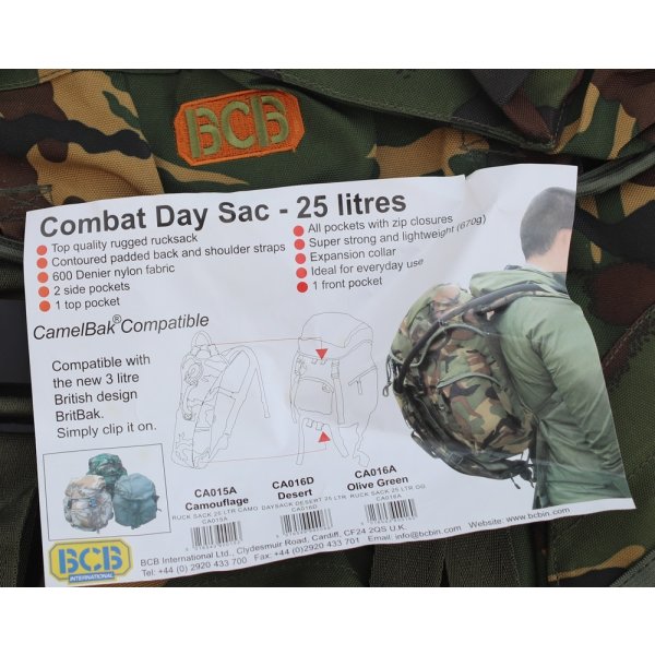 画像4: BCBインターナショナル25LバックパックDPM迷彩 新品