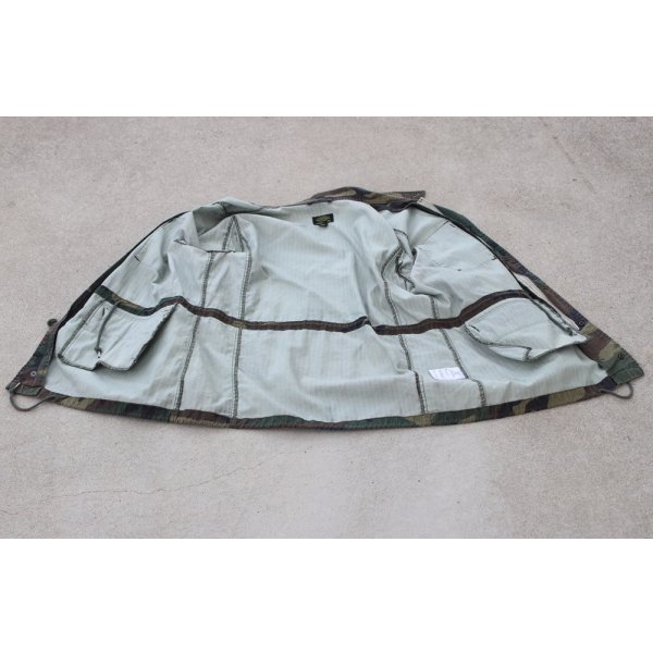 画像3: アルファM51風フィールドジャケット ウッドランド迷彩LARGE