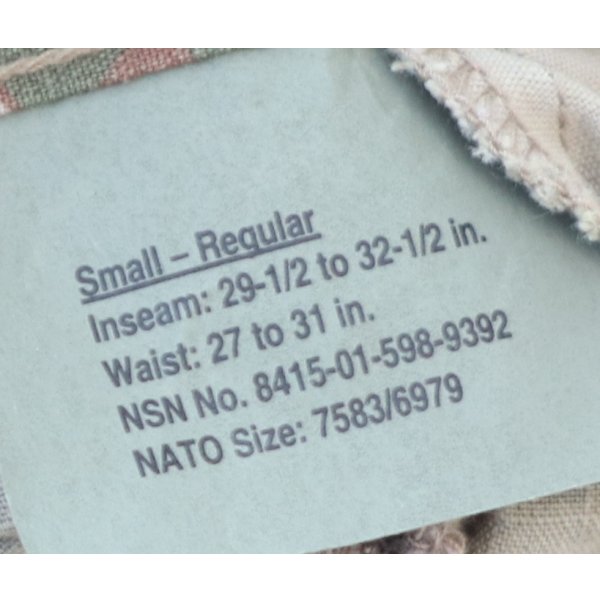 画像5: 米軍FR-ACUパンツOCPスコーピオンW2迷彩SMALL-REGULAR