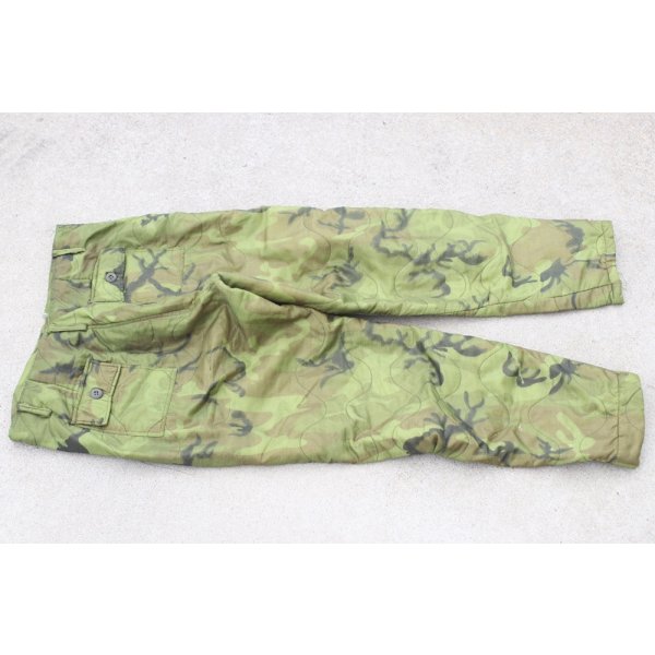 画像2: 米軍ベトナム戦争ローカルメイド品ポンチョライナーパンツERDLグリーンリーフ迷彩