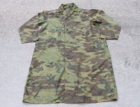米軍ベトナム戦争ローカルメイド品レインコートERDLグリーンリーフ迷彩