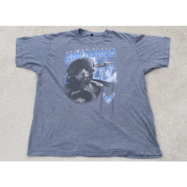 画像1: タルテックス米空軍F-22ラプター パイロットTシャツ グレー