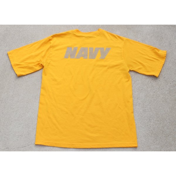 画像2: 米軍 米海軍トレーニングTシャツ黄SMALL