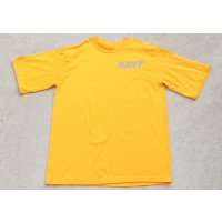 米軍 米海軍トレーニングTシャツ黄SMALL