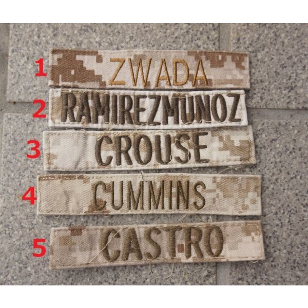 画像1: 米軍 米海兵隊デザートMARPAT迷彩ネームテープ