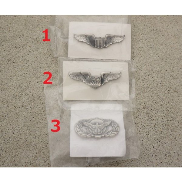 画像1: 米軍 米空軍 制服用資格章各種 新品
