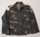 画像: トルコ軍ウッドランド迷彩シャツ徽章付きS寸