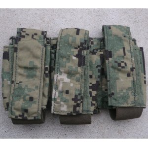 画像: 米軍イーグルAOR2迷彩トリプル40mmグレネードポーチ新品