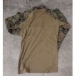 画像2: 米軍 米海兵隊FROGコンバットシャツ ウッドランドMARPAT迷彩MEDIUM-LONG新品 (2)