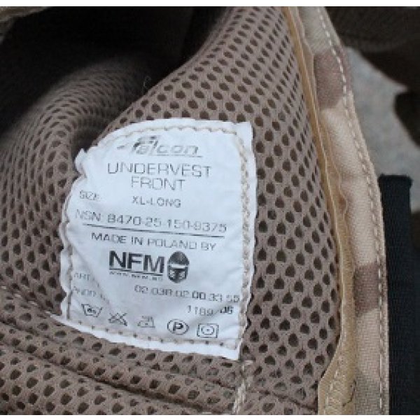 画像3: ベルギー軍NFM製デザートジグソー迷彩ボディアーマーカバー(良品) (3)