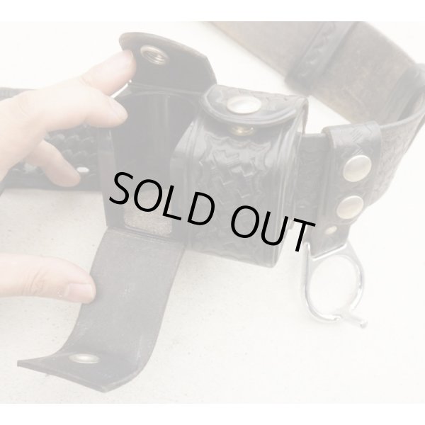 画像5: 米法執行機関放出ポリスベルトセット(ビアンキ製4インチリボルバー用ホルスター・TEX SHOEMAKER&SONS製ベルトなどがセット) (5)