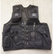 画像1: 英警察タクティカルベストSMALL黒 新品 (1)