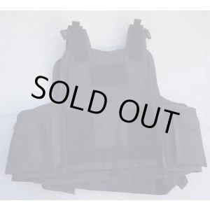 英警察タクティカルベストSMALL黒 新品 - ミリタリーサープラス