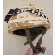 画像2: 英軍mark6ヘルメットMEDIUM（DDPM迷彩ヘルメットカバー・SCOTTゴーグル付属） (2)