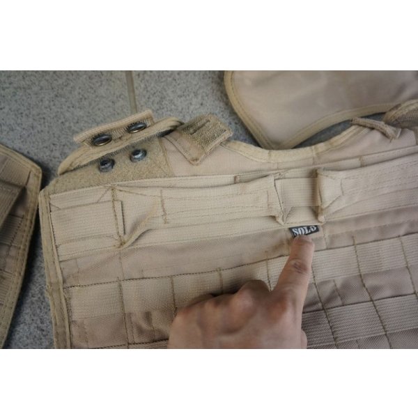 画像7: 英軍放出SOLO製アサルトオスプレイ ボディアーマー タン色190/108(OPSパネル・カマーバンド付き) (7)