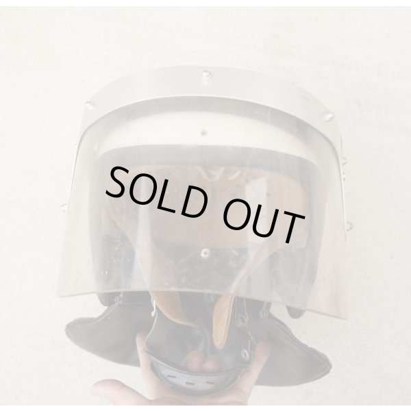 画像3: 西ドイツ(ドイツ連邦)警察P14ライオットヘルメットMEDIUM寸 (3)