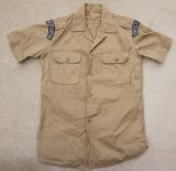 画像: ギリシャ軍 海軍海兵隊 夏季制服カーキ色シャツ徽章付きサイズ2
