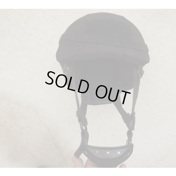 画像3: 英警察放出ゼブラアーマー製MICH-2001型ヘルメット黒Largeヘルメットカバー・ヘルメットバンド付き (3)