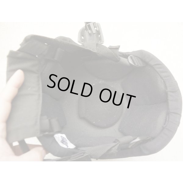 画像4: 英警察放出グローバルアーマー製MICH-2001型ヘルメット黒X-Largeヘルメットカバー・ヘルメットバンド付き (4)